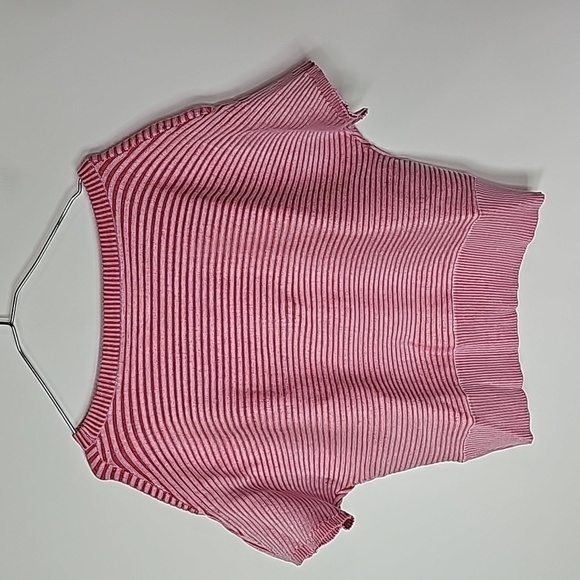Rio & Rian medium pink short sleeve crop top shirt - Picture 4 of 6